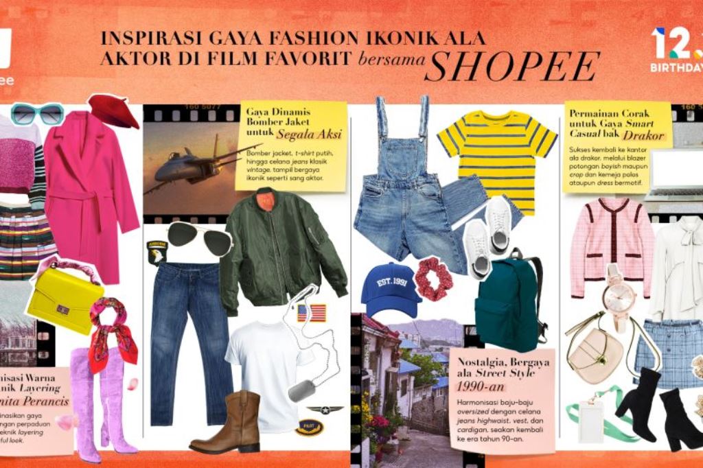 inspirasi padu padan gaya fesyen dari Shopee 12.12 Birthday Sale