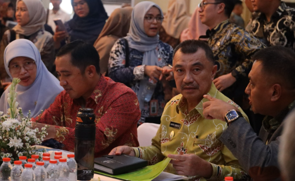 Wakil Wali Kota Bekasi Abdul Harris Bobihoe saat mengikuti Musrenbang Jawa Barat 2026, di Kantor Gubernur Bale Jaya Dewata (Gedung Negara) Cirebon, Jawa Barat.