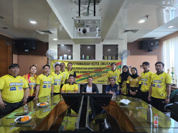 Dr. Diding Wahyudin terpilih aklamasi sebagai Ketua Umum PSTI Jakarta Barat periode 2026–2030. Fokus pada pembinaan atlet dan penguatan sinergi pendidikan serta olahraga demi prestasi hingga tingkat nasional. Kamis, (12/2/2026).