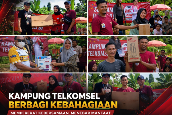 Program “Kampung Telkomsel” di Lebak, Banten, berlangsung meriah dengan senam sehat, turnamen voli, dan pembagian doorprize. Kegiatan ini menjadi ajang mempererat kebersamaan sekaligus mendorong pola hidup sehat masyarakat.