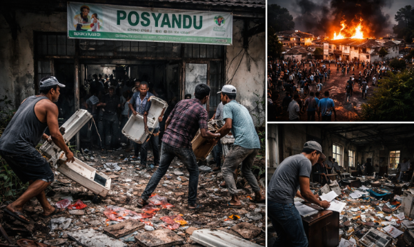 Aksi penjarahan brutal di Bondowoso menghancurkan fasilitas Posyandu dan aset perkebunan. Kerugian negara ditaksir tembus Rp12 miliar. Pekerja kini diliputi rasa takut, aparat diminta segera bertindak tegas.( Fhoto ilustrasi/SP).