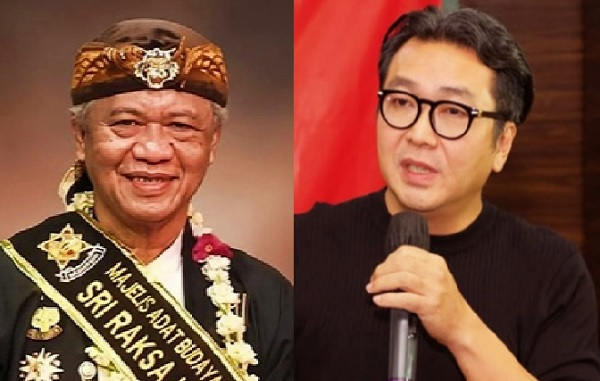 Abah Anton Charliyan (Ketua Umum Majelis Adat Sunda) bersama Kang Martin B. Chandra (Koordinator Bandung Ngariung).
