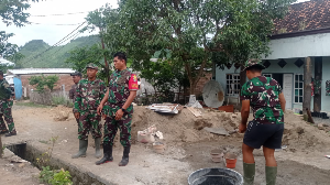 Hari ke 16, TMMD ke-123 Kodim 1628/Sumbawa Barat Sasaran Fisik Capai 53 Persen.