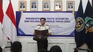 Teguhkan Integritas, Lapas Kelas I Tangerang Ikuti Penandatanganan Pakta Integritas 2026