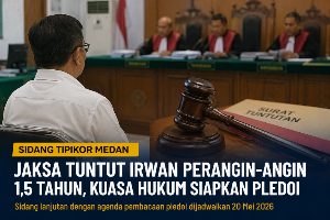 Jaksa Tuntut Irwan Perangin-angin 1,5 Tahun, Kuasa Hukum Siapkan Pledoi