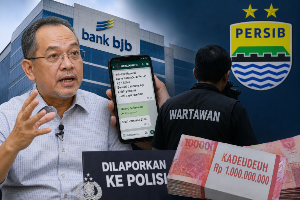 Kasus Uang Kadeudeuh Persib Rp1 Miliar, Hendry CH Bangun Nilai Bank bjb Salah Alamat Laporkan Wartawan Tatang Suherman