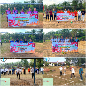Semarak HUT RI ke-81, PTPN IV Regional V Kebun Gunung Emas Gelar Turnamen Voli 21 Tim