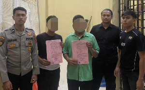 Diduga Gelapkan Uang Perusahaan Rp3,1 Miliar, Kepala Gudang dan Rekannya Ditahan Polres Padang Lawas